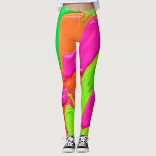 Vivid Colour Fusion Leggings
