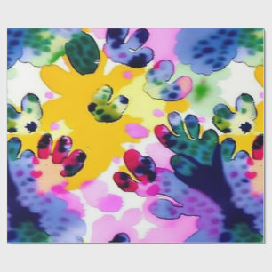 Vivid colourful abstract art Wrapping Paper