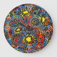Vivid Colourful Oval Corals Original Abstract Art