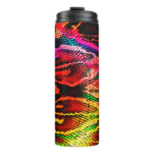 Vivid colourful pattern design made with abstract thermal tumbler