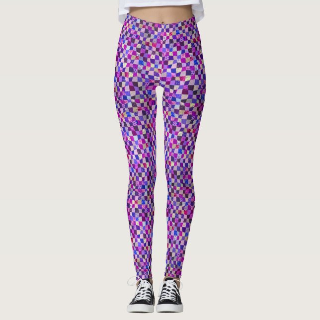 Vivid Colours Patchwork Leggings (Front)