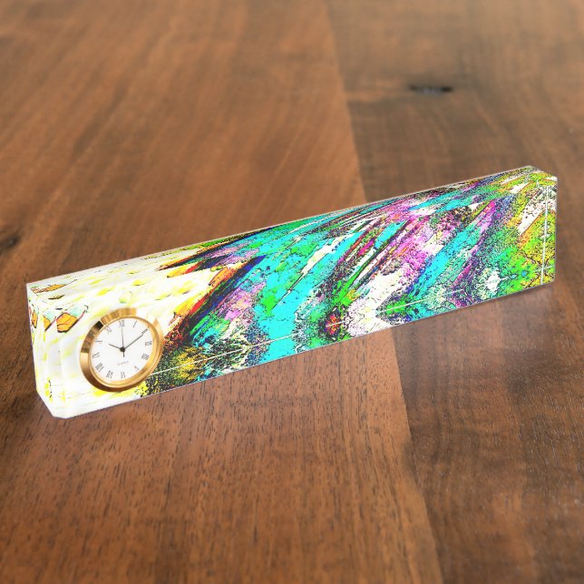 Vivid colours - Rustic and rough like roughcast Nameplate (Side)