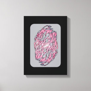 Vivid Contrast: Modern Geometric Abstract Print