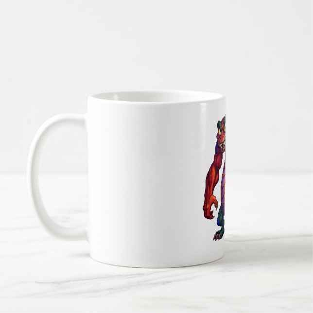 Vivid Ember Dragon Coffee Mug (Left)