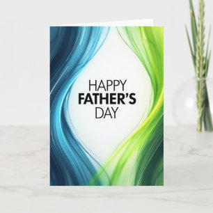 Vivid Fathers Day Swirls Card