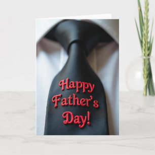 Vivid Fathers Day Tie Card