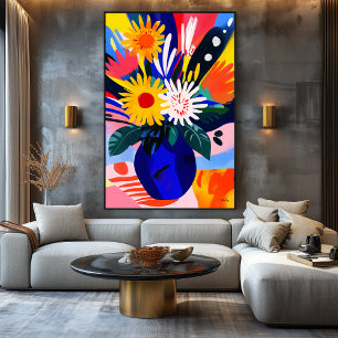 Vivid Fauvist Vision of Sunflowers Canvas Print