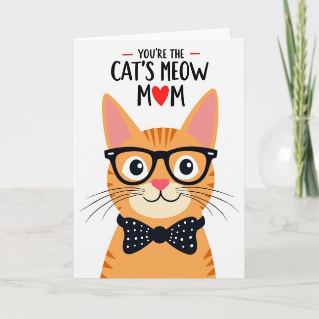 Vivid Feline Mom Card (Front)