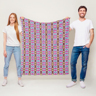 Vivid Fleece: Trendy Blanket Patterns on Zazzle