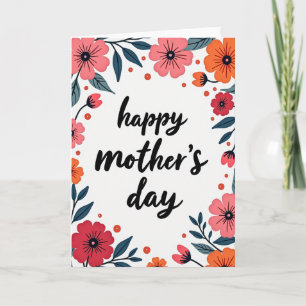 Vivid Floral Happy Day Card