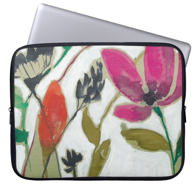Vivid Flowers Laptop Sleeve (Front)