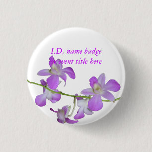 Vivid Flowers Name Badge