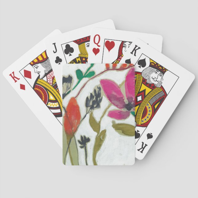 Vivid Flowers Playing Cards (Back)