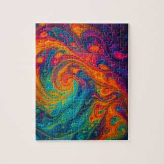 Vivid Fluid Art Jigsaw Puzzle