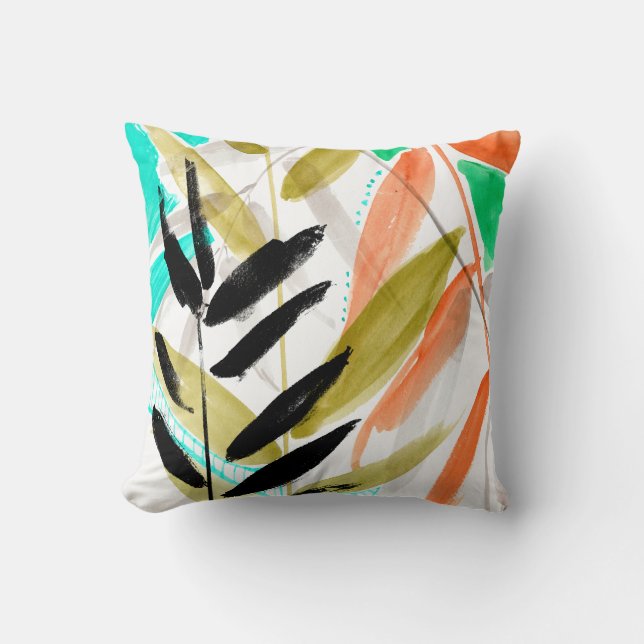 Vivid Fronds II Cushion (Front)