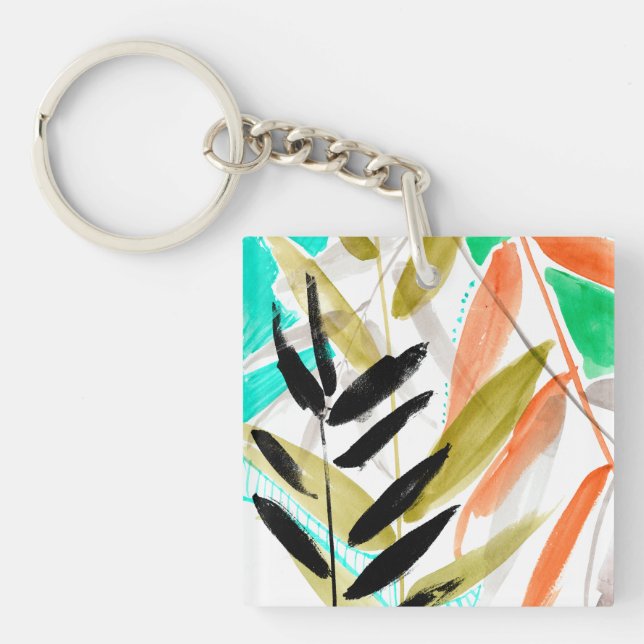 Vivid Fronds II Key Ring (Front)