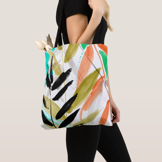 Vivid Fronds II Tote Bag (Close Up)