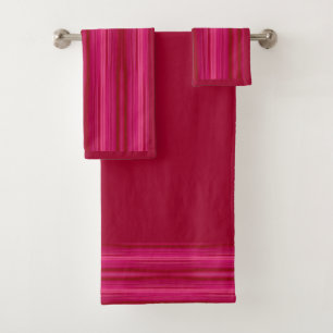 Vivid Fuschia Bath Towel Set