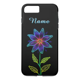 Vivid Glowing Flower with Neon Accents Case-Mate iPhone Case