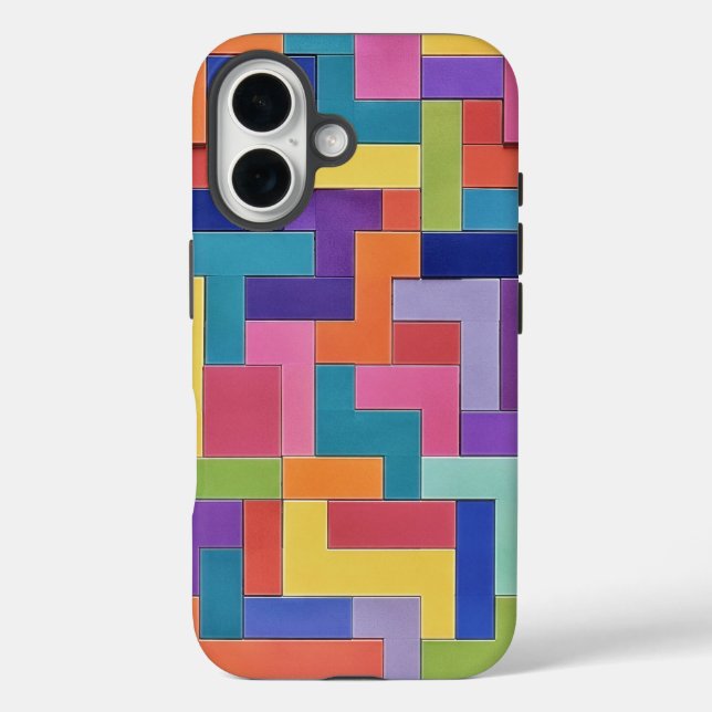 Vivid Grid Case-Mate iPhone Case (Back)