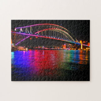 vivid harbour bridge jigsaw puzzle