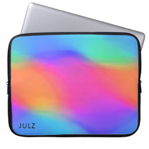 Vivid Holographic Personalised Laptop Sleeve