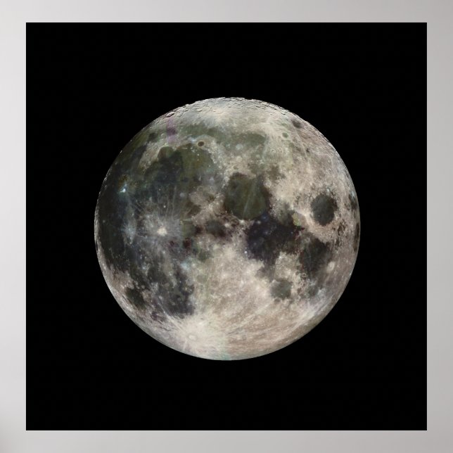 Vivid Image of the Moon Poster (Front)
