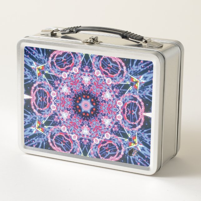 Vivid Kaleidoscope Metal Lunchbox (Front)