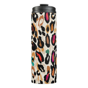 Vivid Leopard Animal Prints Thermal Tumbler