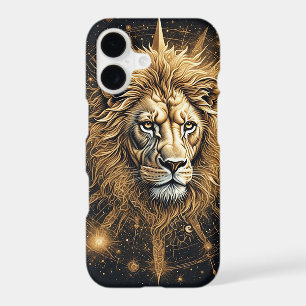Vivid Lion in Cosmic Starry Galaxy