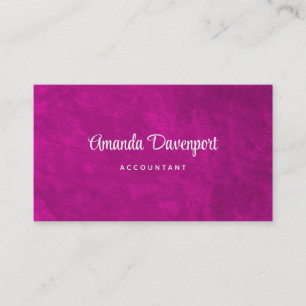 Vivid magenta abstract watercolor texture business card