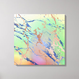 Vivid Marble   Colourful Bold Pastel Watercolor Canvas Print