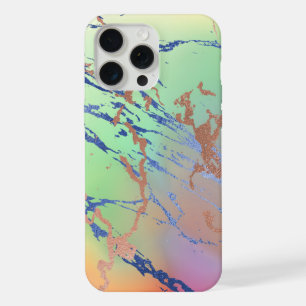 Vivid Marble Colourful Bold Pastel Watercolor iPhone 15 Pro Max Case