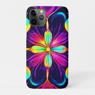 Vivid Neon Floral Mandala Art Case-Mate iPhone Case