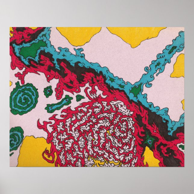 vivid organic psychedelic surrealism poster (Front)