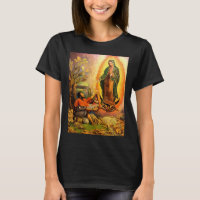 Vivid Our Lady of Guadalupe Pretty Women's Black