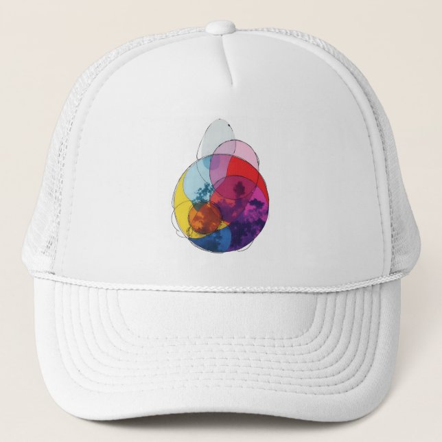 Vivid Overlap V03 Trucker Hat (Front)