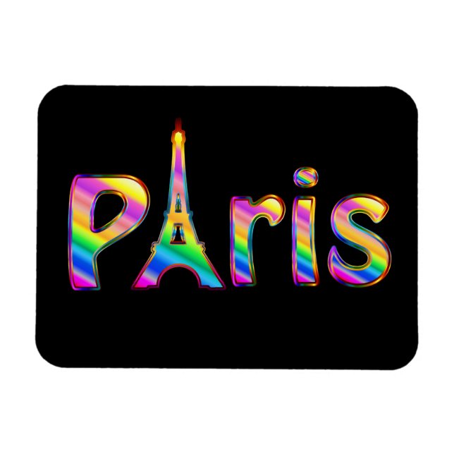 Vivid Paris Magnet (Horizontal)
