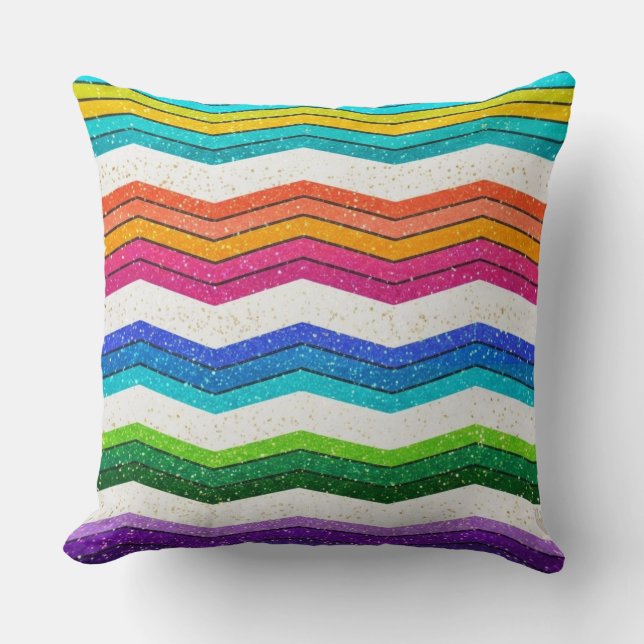 Vivid Peak | Statement Throw Pillow (Front)