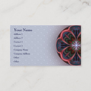 Vivid Petals Mandala - Business Card