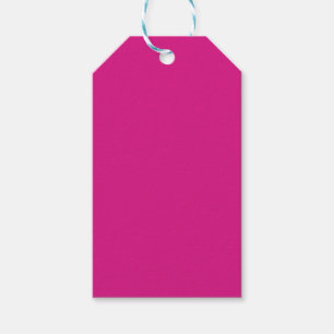 Vivid Pink Solid Colour Gift Tags