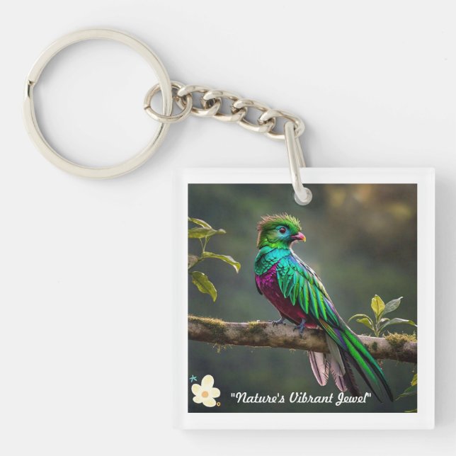 "Vivid Plume" Key Ring (Front)