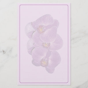 Vivid Purple Orchid Stationery