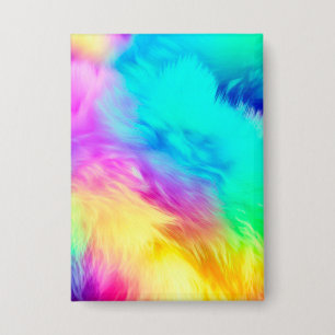 Vivid Rainbow Fluffy Fur Texture Background Design