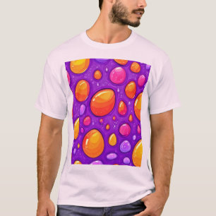Vivid Raindrop Cartoon Art T-Shirt