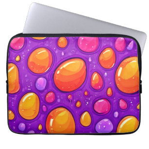 Vivid Raindrop Cartoon Artwork Laptop Sleeve