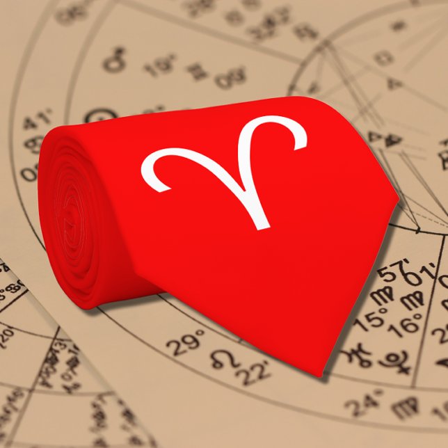 Vivid red   - Aries  Zodiac tie (Creator Uploaded)