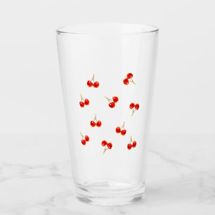 Vivid Red Cherry Glass