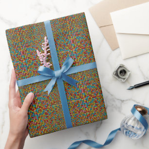 Vivid Retro Circles Wrapping Paper Bliss