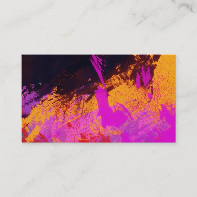 Vivid Scape Abstract Business Card (Front)